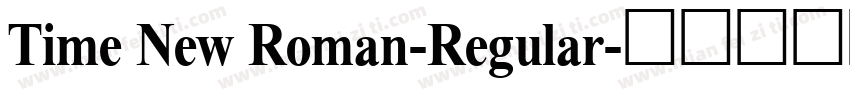 Time New Roman-Regular字体转换